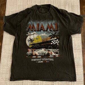 Miami Racing Graphic Tee - Grand Prix Charcoal